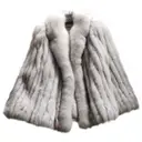Silver Fur Coat Autre Marque - Vintage