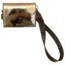 Binder leather handbag Off-White