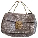 Silver Leather Handbag Elsie Chloé