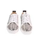 Buy Christian Louboutin Louis junior spike leather trainers online