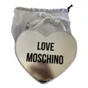 Leather clutch bag Moschino Love