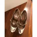 Nicole Brundage Leather heels for sale
