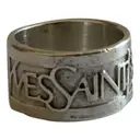 Arty silver ring Yves Saint Laurent