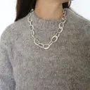 Silver necklace Chanel