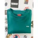Buy Supreme Turquoise Cotton T-shirt online