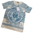Turquoise Cotton T-shirt Balmain