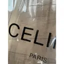 Sac plastique leather handbag Celine