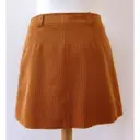Inès De La Fressange Paris Velvet mini skirt for sale