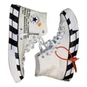 Cloth high trainers Converse x Off-White