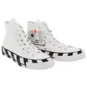 Cloth low trainers Converse x Off-White