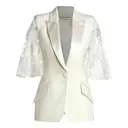 White Cotton Jacket Alexander McQueen