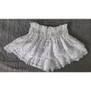 Buy Emamo White Cotton Shorts online