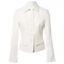 White Cotton Jacket Versace