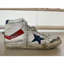 Buy Golden Goose 2.12 leather high trainers online