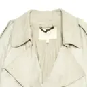 All Saints White Leather Trench coat for sale