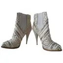 White Leather Ankle boots Givenchy