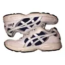 Leather low trainers Asics