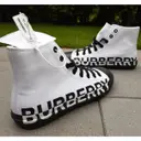 Leather high trainers Burberry