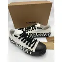 Leather low trainers Burberry