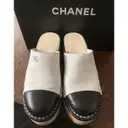 Buy Chanel Leather mules & clogs online