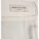 Leather mid-length skirt Dries Van Noten