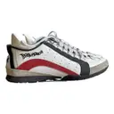 Leather low trainers Dsquared2