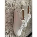 Leather low trainers Farah