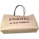 White Leather Handbag Chanel