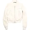White Leather Jacket Balenciaga