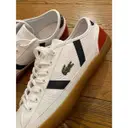 Leather trainers Lacoste