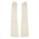 Maison Martin Margiela White Leather Gloves for sale