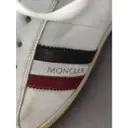 Leather low trainers Moncler