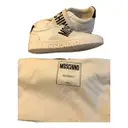 Buy Moschino Leather trainers online