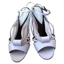 White Leather Sandals Karine Arabian