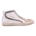 Slide leather low trainers Golden Goose