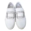 Sneaky Viv Strass Buckle leather trainers Roger Vivier