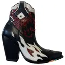 Leather cowboy boots Valentino Garavani