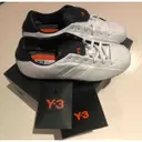 Buy Y-3 by Yohji Yamamoto Leather low trainers online
