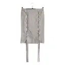Linen mid-length skirt John Richmond - Vintage