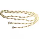 White Pearl Long necklace Chanel