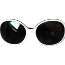 White Plastic Sunglasses Karl Lagerfeld
