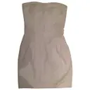 White Polyester Dress Bel Air