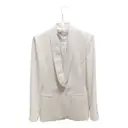 White Polyester Jacket Zara