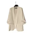 White Polyester Jacket Zara
