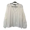 White Polyester Top Zara
