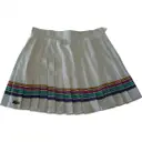 White Silk Skirt Lacoste