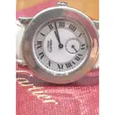 Silver watch Cartier