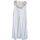 White Viscose Dress Celine