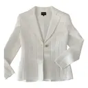 White Viscose Jacket Giorgio Armani