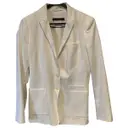 White Viscose Jacket Set
